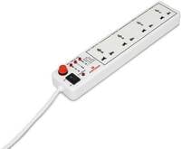 Anchor By Panasonic 4 way 6A International Socket with Single Switch 4  Socket E...