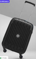 Small Cabin Suitcase (53 cm) 4 Wheels - Armstrong 53 - Trolley Bag - Black, Blue...