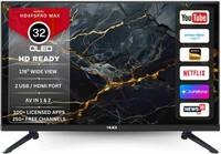 HUIDI HD4FSPRO max 80 cm (32 inch) QLED HD Ready Smart Android TV 2025 Edition ...
