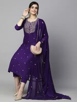 Anni Designer Women Cotton Blend Kurta Pant Dupatta Set