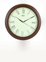 Buy Ajanta White & Brown Fashion Round Wall Clock - Clocks for Unisex 26265560 |...