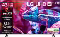 LG AI TV UR7500 108 cm (43 inch) Ultra HD (4K) LED Smart WebOS TV 2025 Edition w...