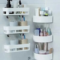 DAITORY Kitchen Bathroom Wall Shelves 3 Bathroom Wall Shelves,3 Bathroom Triangl...