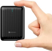 Portronics 10000 mAh 22.5 W Ultra Compact Pocket Size Power Bank  (Black, Lith...