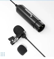 Maono AU-XLR10 XLR Collar Lavalier Microphone, Condenser Clip-on Mic for Audio M...