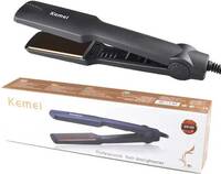 Kemei km-329 Temperature Control KM-329 Straightener Hair Straightener  (Multi...