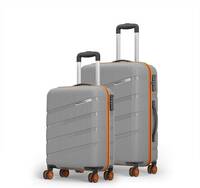 Safari Hard Body Set of 2 Luggage 8 Wheels - Magnum Evolix 2P set 4W - Grey...
