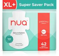 Nua Complete Comfort 42 Heavy Flow XL+ | Essentials Pack | 4X Comfort Sanitary P...