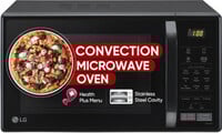 LG 21 L Black, Auto Cook Menu, Defrost, Stainless Steel Cavity, Convection Micro...
