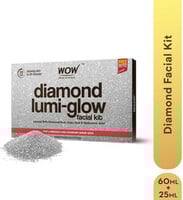 WOW SKIN SCIENCE Diamond Facial Kit For Polished Skin | Gives Bright Skin  (7 ...