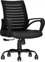 Flipkart Perfect Homes SitWell Back Ergonomic Office Heavy Duty Black Mesh Offic...