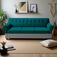 Flipkart Perfect Homes Rapid Quality l Living room Sofa l Jute Fabric 3 Seater  ...