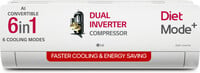 LG 2025 Model AI Convertible 6-in-1 1.5 Ton 3 Star Split AI Dual Inverter with F...