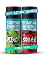 BOMBAY SHAVING COMPANY Red Spice & Black Vibe 150ml x 2 Combo Deodorant Spray - ...