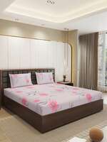 Minimum 80% Discount on Status Double Queen size Bedsheets with 2 Pillow Covers...