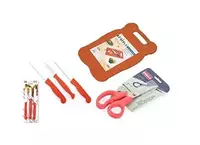 Chopping Board Wooden No.1 & 3 Pcs Knife Set & Multipurpose Kitchen Scissor...