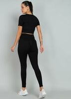 Kobo Women Seamless Training Fitness Tights Leggings (Imported) | Small, Black...
