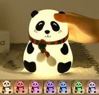 Desidiya® Panda Night Lamp Silicone Touch Color Changing LED Rechargeable Night...