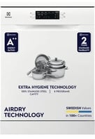 Electrolux UltimateCare 300, ESA47220SW Free Standing 13 Place Settings Dishwash...