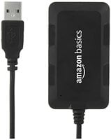 Amazon Basics Hi-Speed 4 Port Ultra Slim USB 2.0 Hub for Laptops and Computers (...