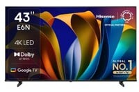 Hisense E6N 43 inch Ultra HD (4K) LED Smart Google TV with Dolby Vision Atmos (4...
