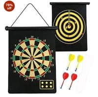 Negi Magnetic Roll Dart Boarame for Kids, Magnetic Velvet Plastic Steel Magnet R...