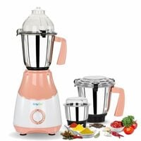 NeuOn Avanza 750 Watt Mixer Grinder for Kitchen with 3 Jars Countertop Blender w...