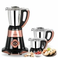 NeuOn Auris 850W Mixer Grinder Juicer | 3 Stainless Steel Multipurpose Jars | El...