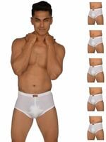 VIP Gold Men Solid White Pure Cotton Briefs