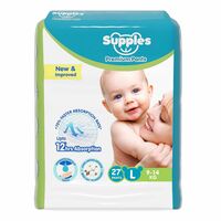 Amazon Brand - Supples Premium Baby Diaper Pants | 27 Baby Diapers | Large...