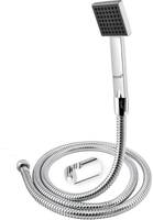 Prestige Square Hand Shower Telephonic with 1mtr SS Shower Tube and Wall Hook Sh...