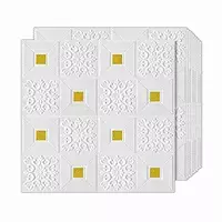 Rylan Self-Adhesive Waterproof PE Foam 3D Wall Panels Wallpaper (70 x 77cm, Appx...