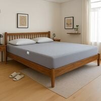 Solimo Water Resistant Cotton Mattress Protector 78"x72" - King Size, Grey...