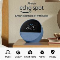 [Apply ₹450 Coupon] Amazon Echo Spot (latest model), Smart alarm clock with vi...
