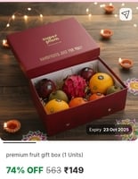 premium fruit gift box on Flipkart