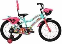 Avon Aviana 16T: Premium Black Kids Bike with Rigid Suspension, Back Rest, and S...