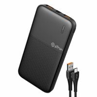 pTron Dynamo 10000mAh 22.5W Power Bank, 20W PD Fast Charging, 3 Output Ports, 2 ...