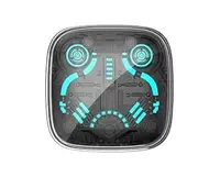 Grooves Alpha Gaming TWS 80H Playtime, 45dB Low Latency, RGB, Type-C (Black)...