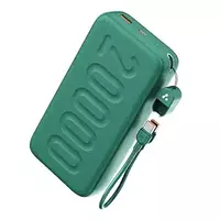 Ambrane 20000mAh Powerbank with in-Build Type C Cable, 22.5W Fast Charging (Styl...