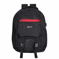 Amazon Basics Large Laptop Backpack | USB Port | Air Mesh Foam Padding | Durable...