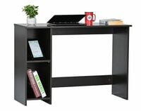 DeckUp Apollo Engineered Wood Study & Computer Table and Office Desk (Dark Wenge...