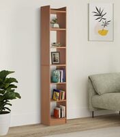 Amazon Brand - Solimo 6 Layer Engineered Wood Bookshelf |Brown