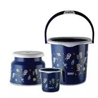 Cello Kidzbee Cosmic Explorer Bathroom Set | Blue, Set of 3