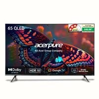 Acerpure 164 cm (65 inch) Elevate Series Ultra HD 4K QLED Smart Google TV AP65UG...