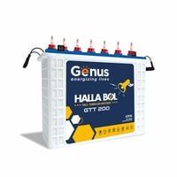 Genus 165Ah Inverter Battery - Gtt200 Hallabol Tall Tubular With 72-Month Warran...