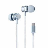 ZEBRONICS Buds C10 in Ear Type-C Wired Headphones with in-Line Mic, Metallic Des...