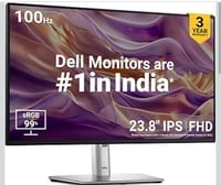 Dell-P2425HE-Black 60.45cm (24") FHD Monitor 1920x1080 at 100Hz, Response Time: ...