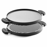 TRAMONTINA TITANEX 30cm Reversible Cast Iron Grill Pan/Tawa