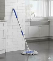 OSLEN Classic Spin Mop Spares Set Handle with Microfibers Refill Standing Magic ...