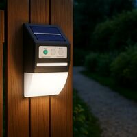Gesto Solar Wall Light with Motion Sensor – Waterproof Outdoor Wall Lamp & 3 M...